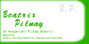 beatrix pilnay business card